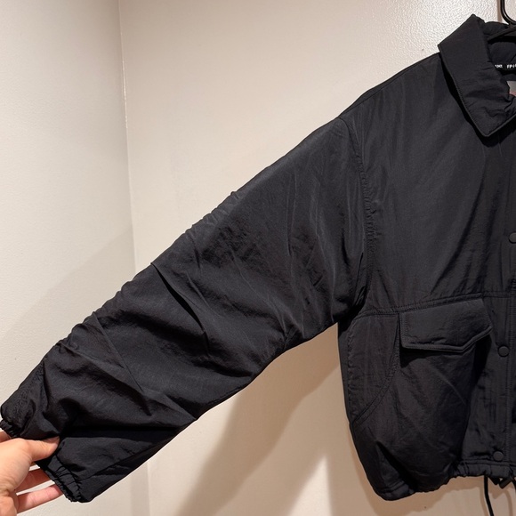 NWT Free People Movement Off The Bleachers Coaches Jacket  Sz S Small Black Casu - Picture 8 of 15